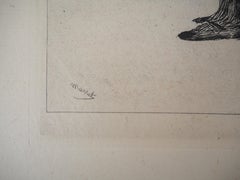Child with a Tray (Pear and Bottle) - Original Etching (Guerin #15)