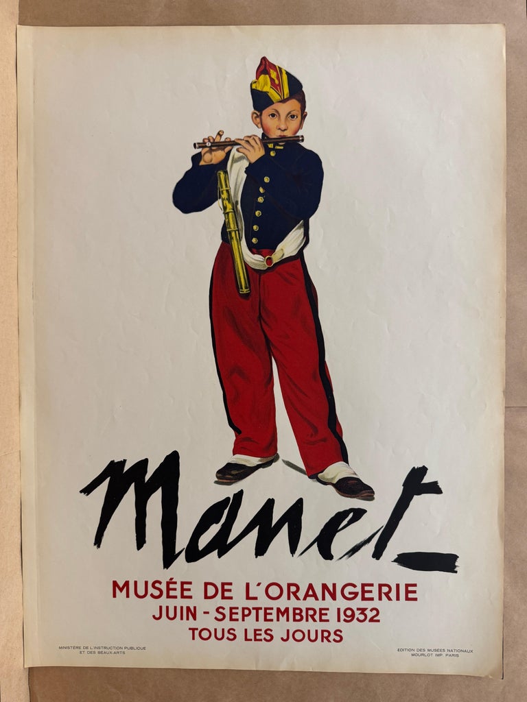 Vintage 1950s Manet “The Luncheon” Swiss Art Print Vintage 1950s Manet “The Luncheon” Swiss Art Print