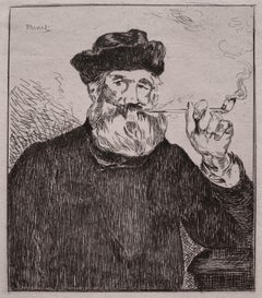 Le Fumeur (The Smoker, French Impressionist male portrait)