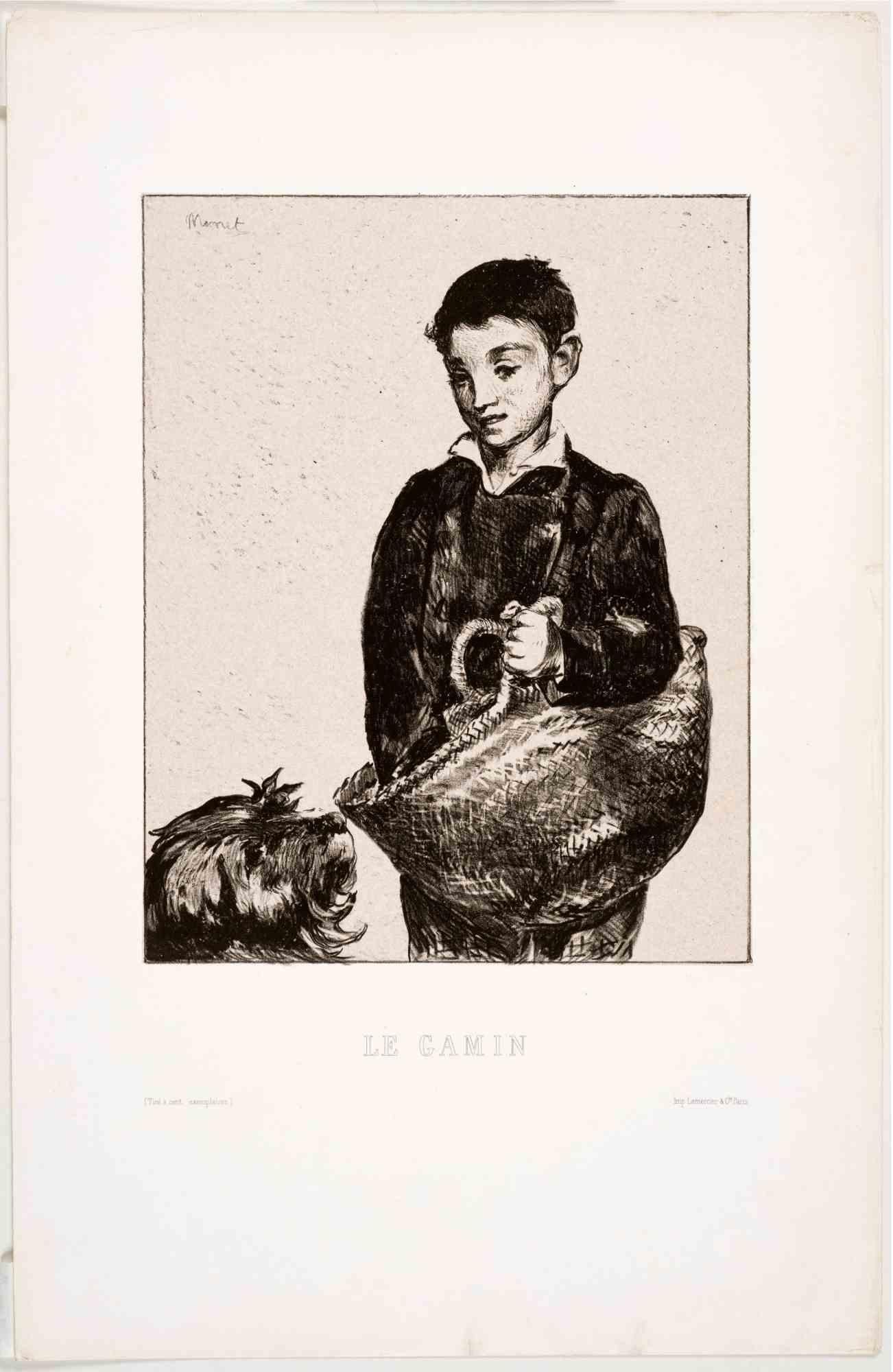 Le Gamin - Etching by Edouard Manet - 1862