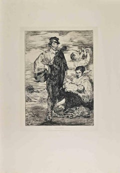 Les Gitanos - Etching by Edouard Manet - 1862