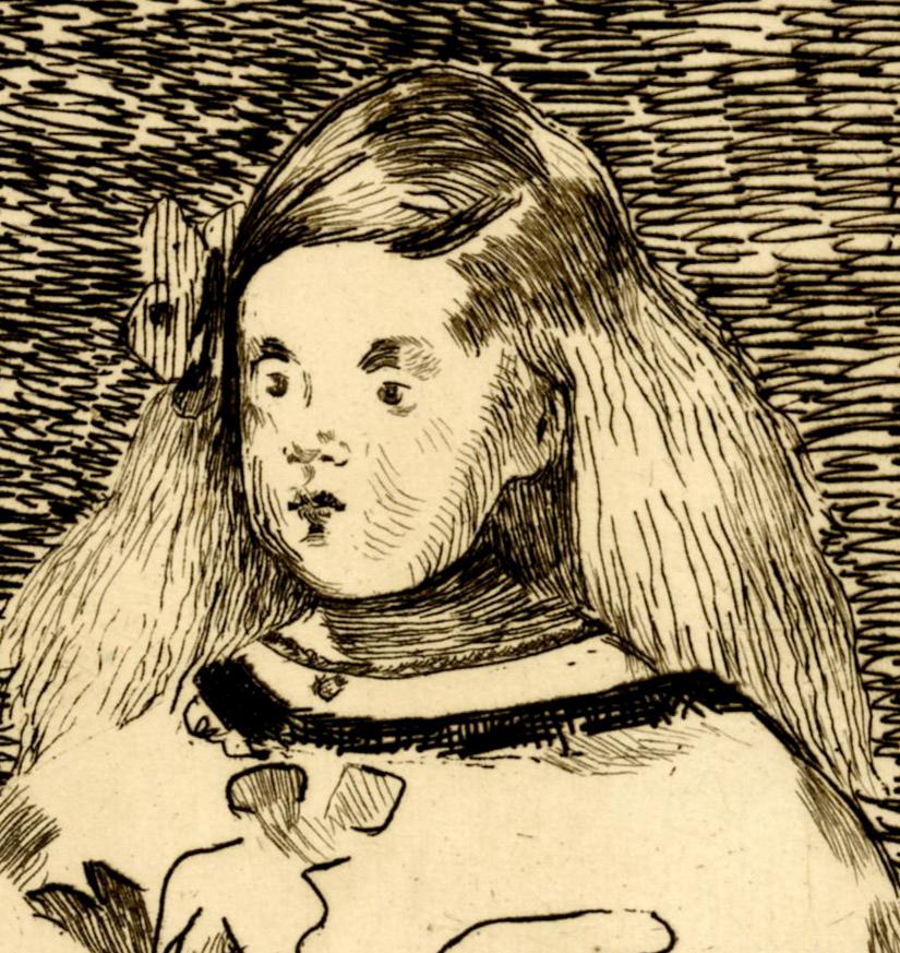 L'Infante Marguerite (D'après Velasquez) - Print de Edouard Manet