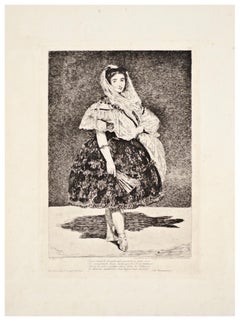 Lola de Valence - Original Etching by Edouard Manet - 1862