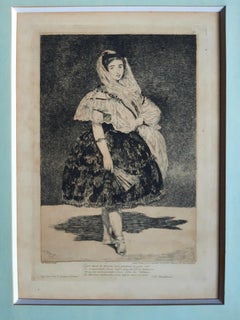Lola de Valence - Etching by Edouard Manet - 1862