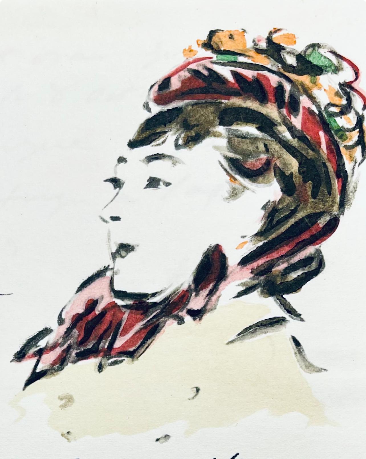 Manet, Composition, Édouard Manet, Letters with Aquarelles (after) - Print by Edouard Manet