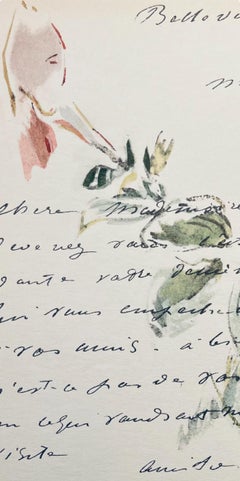 Manet, Composition, Édouard Manet, Lettres avec aquarelles (d'après)