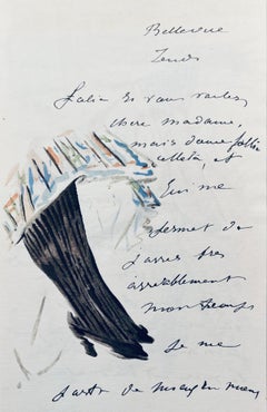 Manet, Composición, Édouard Manet, Cartas con Aquarelas (después)