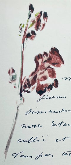 Manet, Komposition, Édouard Manet, Briefe mit Aquarellfarben (nach)