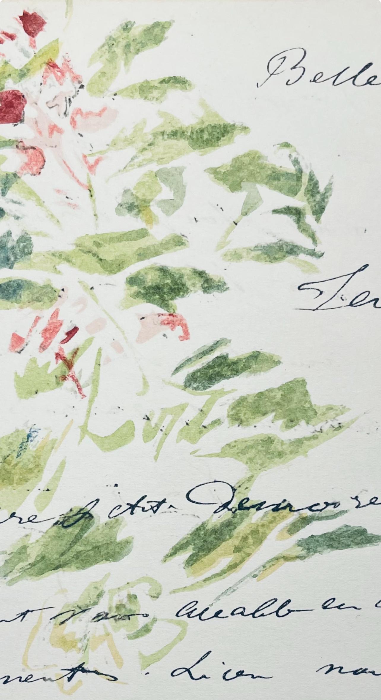 Manet, Composition, Édouard Manet, Letters with Aquarelles (after) - Impressionist Print by Edouard Manet