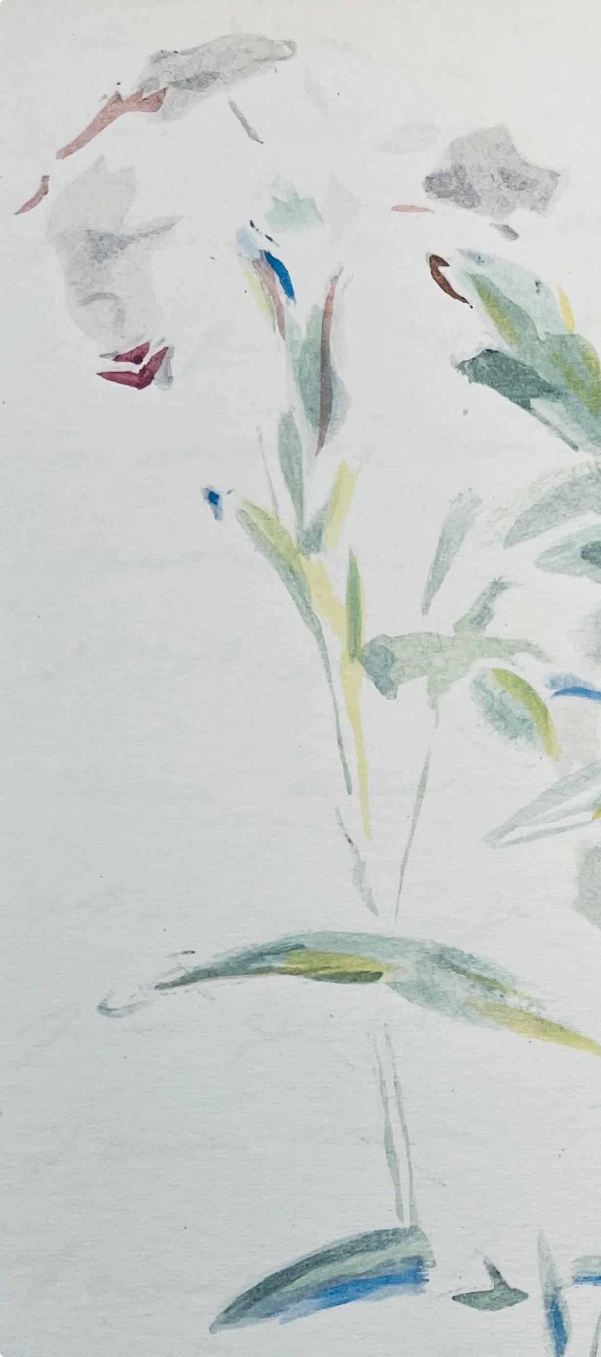 Manet, Composition, Édouard Manet, Letters with Aquarelles (after) - Gray Figurative Print by Edouard Manet