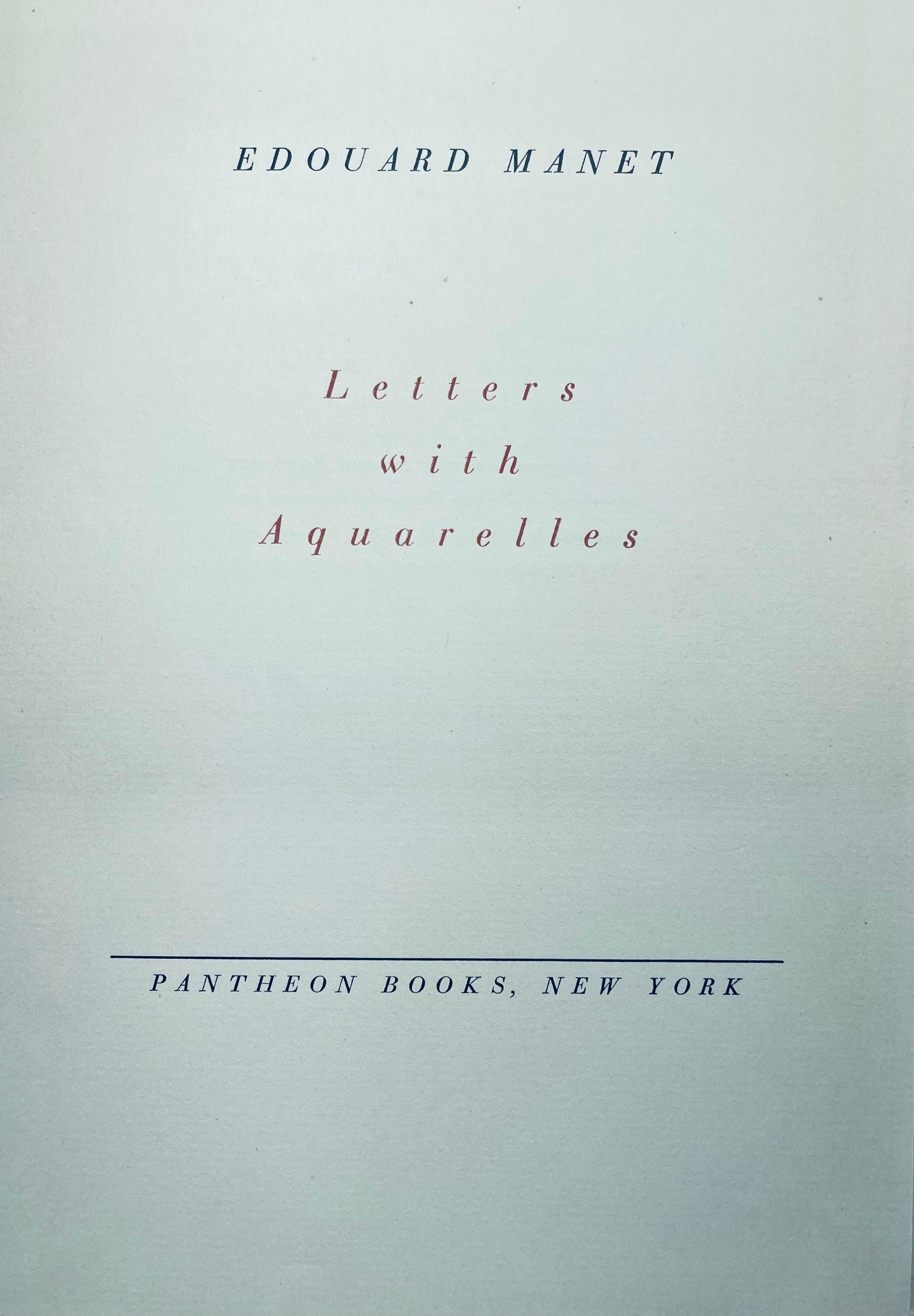 Lithograph and stencil on vélin Foreign Affairs paper mounted on Foreign Affairs museum board, as issued . Unsigned and unnumbered, as issued. Good Condition. Notes: From the folio, Édouard Manet, Letters with Aquarelles, 1944. Published by Pantheon