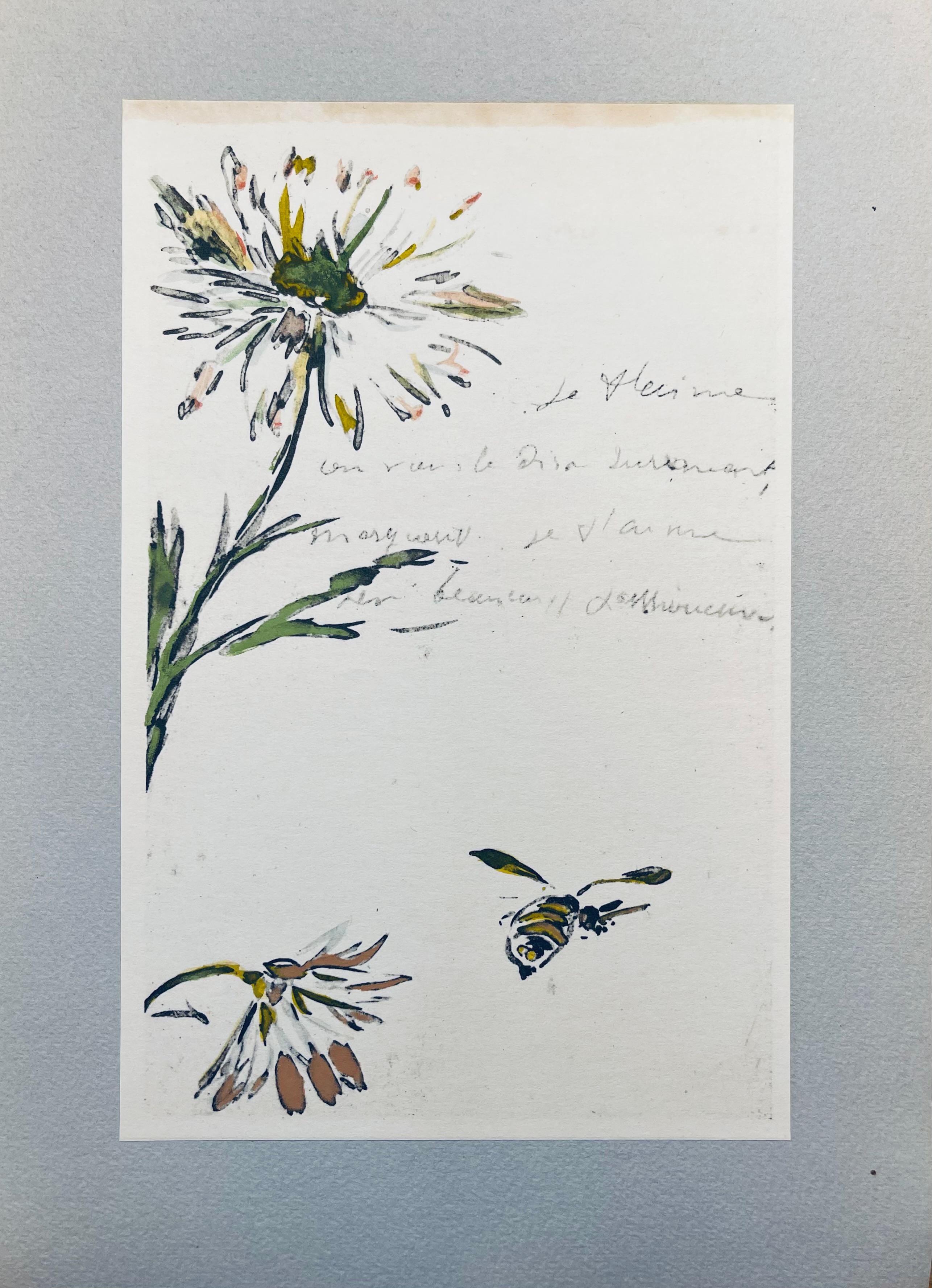 Manet, Composition, Édouard Manet, Letters with Aquarelles (after) For Sale 1