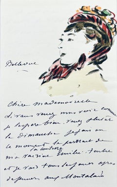 Manet, Composición, Édouard Manet, Cartas con Aquarelas (después)