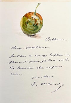 Manet, Composición, Édouard Manet, Cartas con Aquarelas (después)