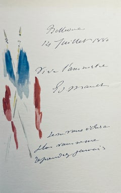 Manet, Composición, Édouard Manet, Cartas con Aquarelas (después)
