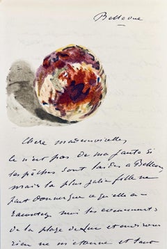 Manet, Composition, Édouard Manet, Lettres avec aquarelles (d'après)