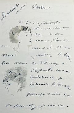 Manet, Composition, Édouard Manet, Letters with Aquarelles (after)