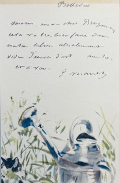 Manet, Komposition, Édouard Manet, Briefe mit Aquarellfarben (nach)
