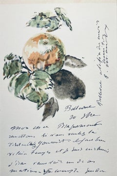 Manet, Composizione, Édouard Manet, Lettere con acquarelle (dopo)