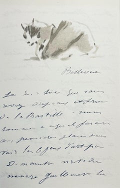 Manet, Composition, Édouard Manet, Lettres avec aquarelles (d'après)