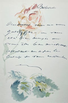 Manet, Composition, Édouard Manet, Lettres avec aquarelles (d'après)