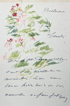 Manet, Composition, Édouard Manet, Lettres avec aquarelles (d'après)