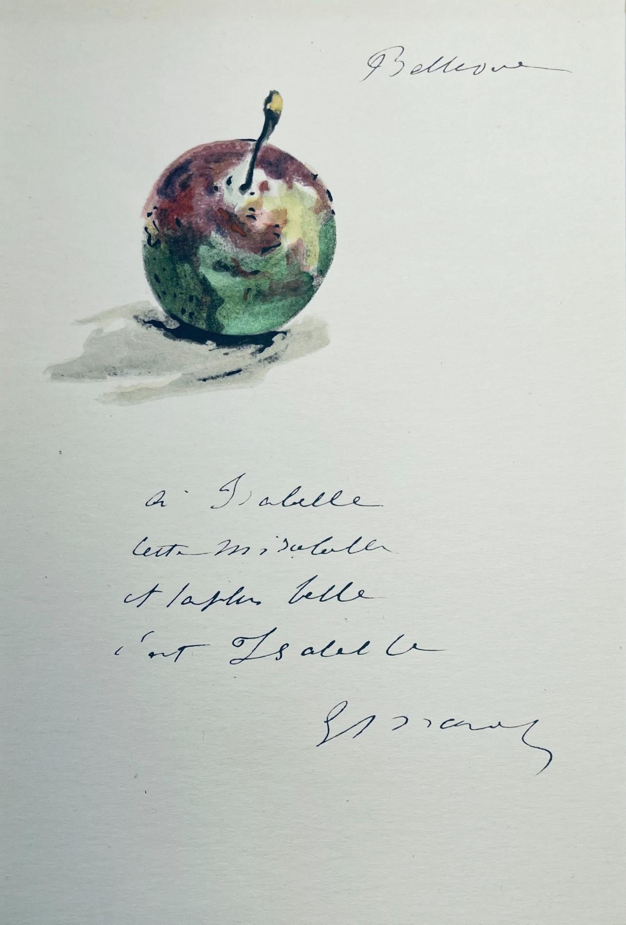 Edouard Manet Landscape Print - Manet, Composition, Édouard Manet, Letters with Aquarelles (after)