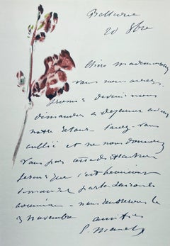 Manet, Composition, Édouard Manet, Letters with Aquarelles (after)