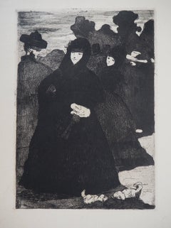 Spain : Women at Prado - Original Etching (Guerin #46 & Fisher #47)