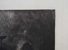 The Absinthe Drinker - Original Etching (Guerin #9 Fisher #9)