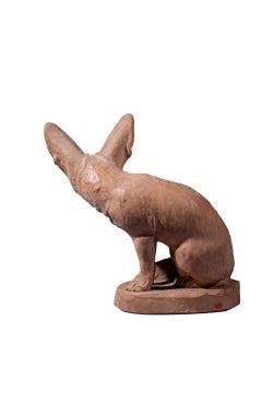 Édouard-Marcel Sandoz - Fennec - Rare sculpture en terre cuite
