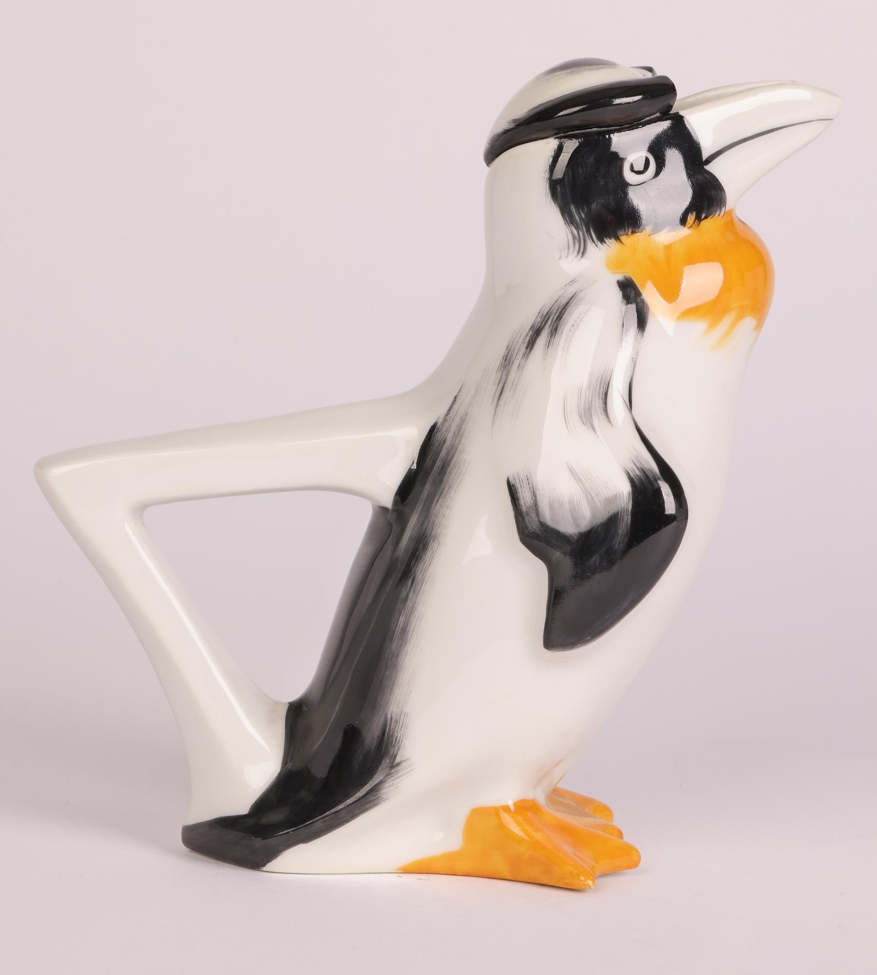 Edouard-Marcel Sandoz for Theodore Havilland Limoges Art Deco Penguin Teapot    3