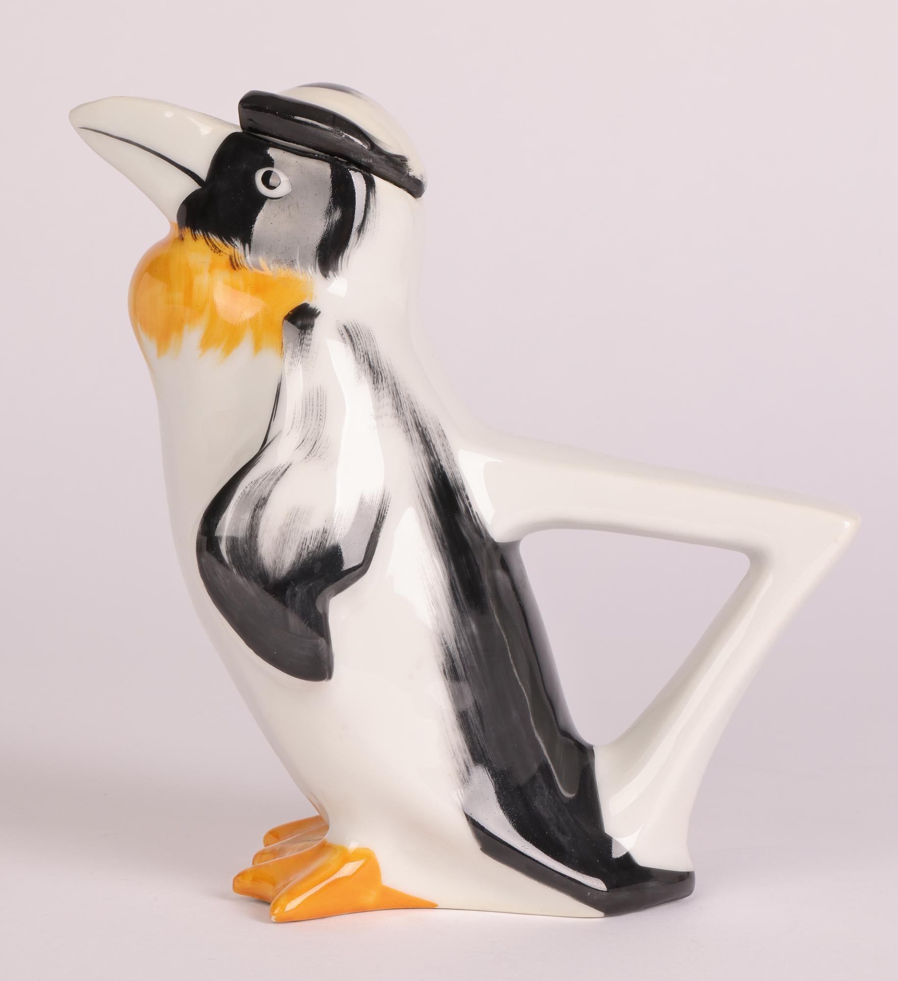 Edouard-Marcel Sandoz for Theodore Havilland Limoges Art Deco Penguin Teapot    8