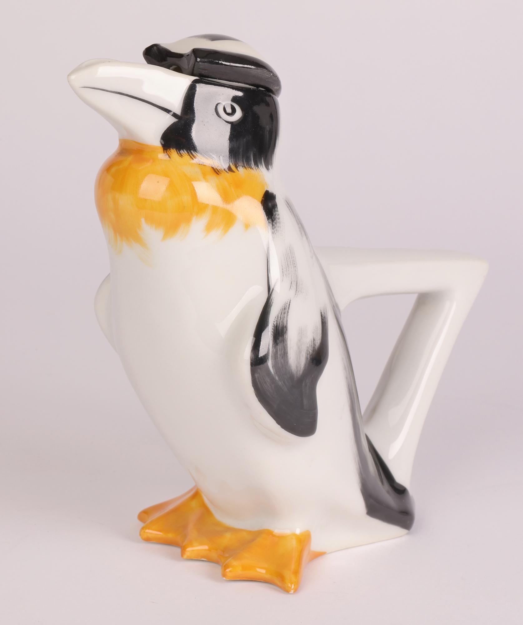 Edouard-Marcel Sandoz for Theodore Havilland Limoges Art Deco Penguin Teapot    11