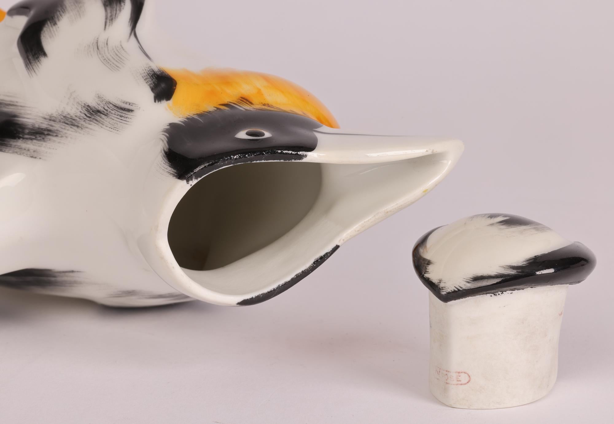 Edouard-Marcel Sandoz for Theodore Havilland Limoges Art Deco Penguin Teapot    1