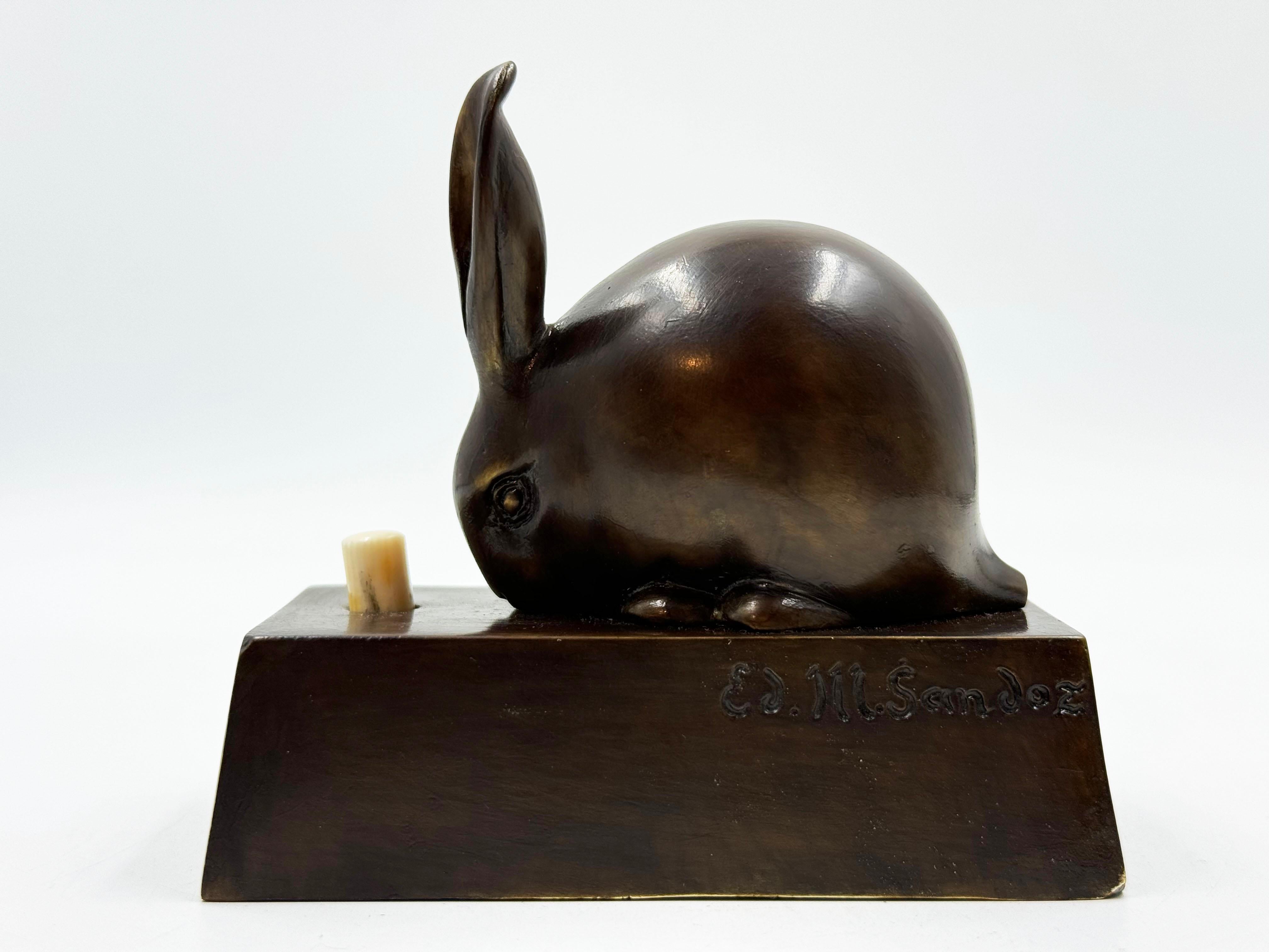 Svizzero Edouard-Marcel Sandoz Lapin bijou, Anello, Coniglio anni '20 in vendita