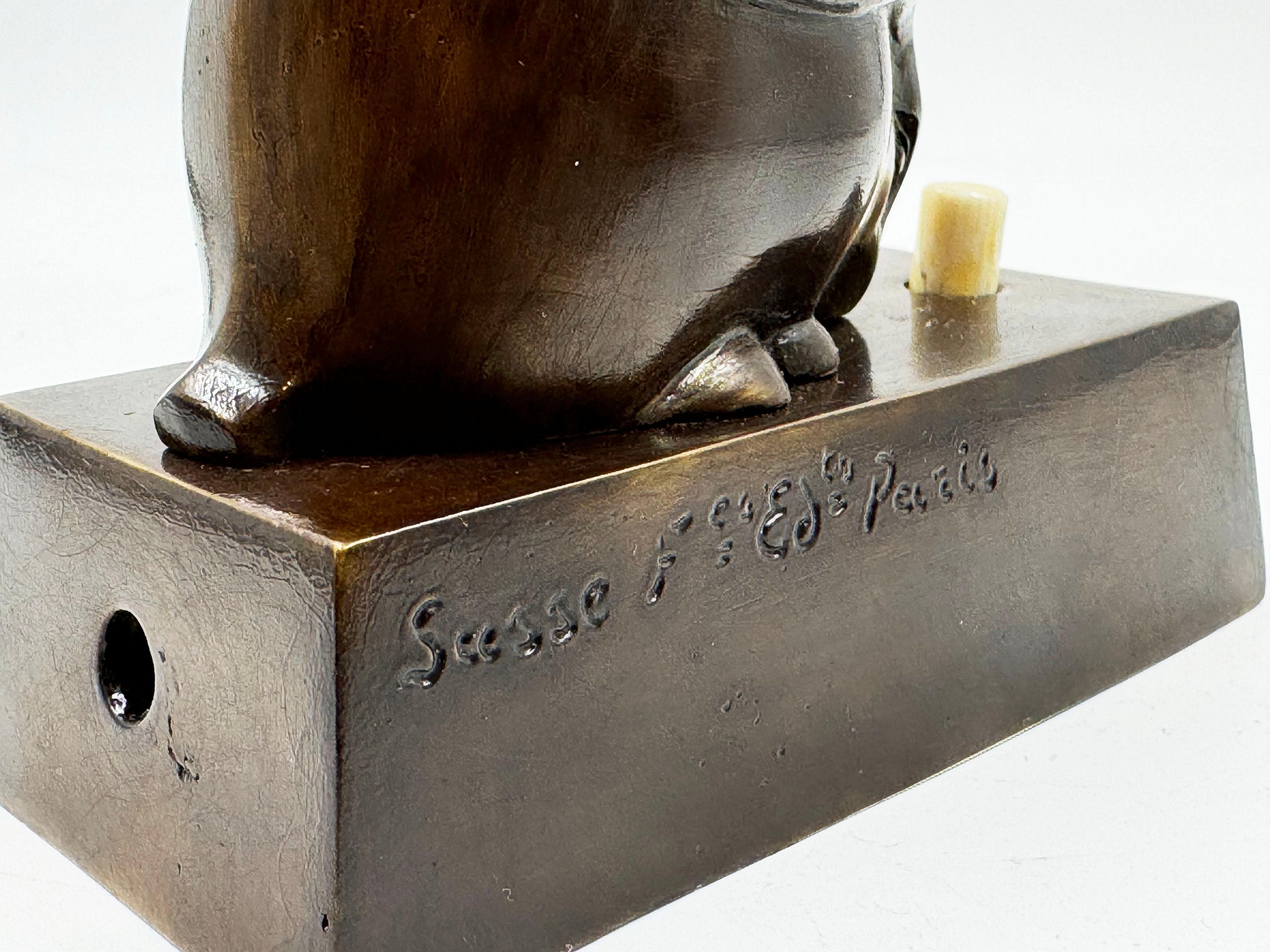 Inizio XX secolo Edouard-Marcel Sandoz Lapin bijou, Anello, Coniglio anni '20 in vendita