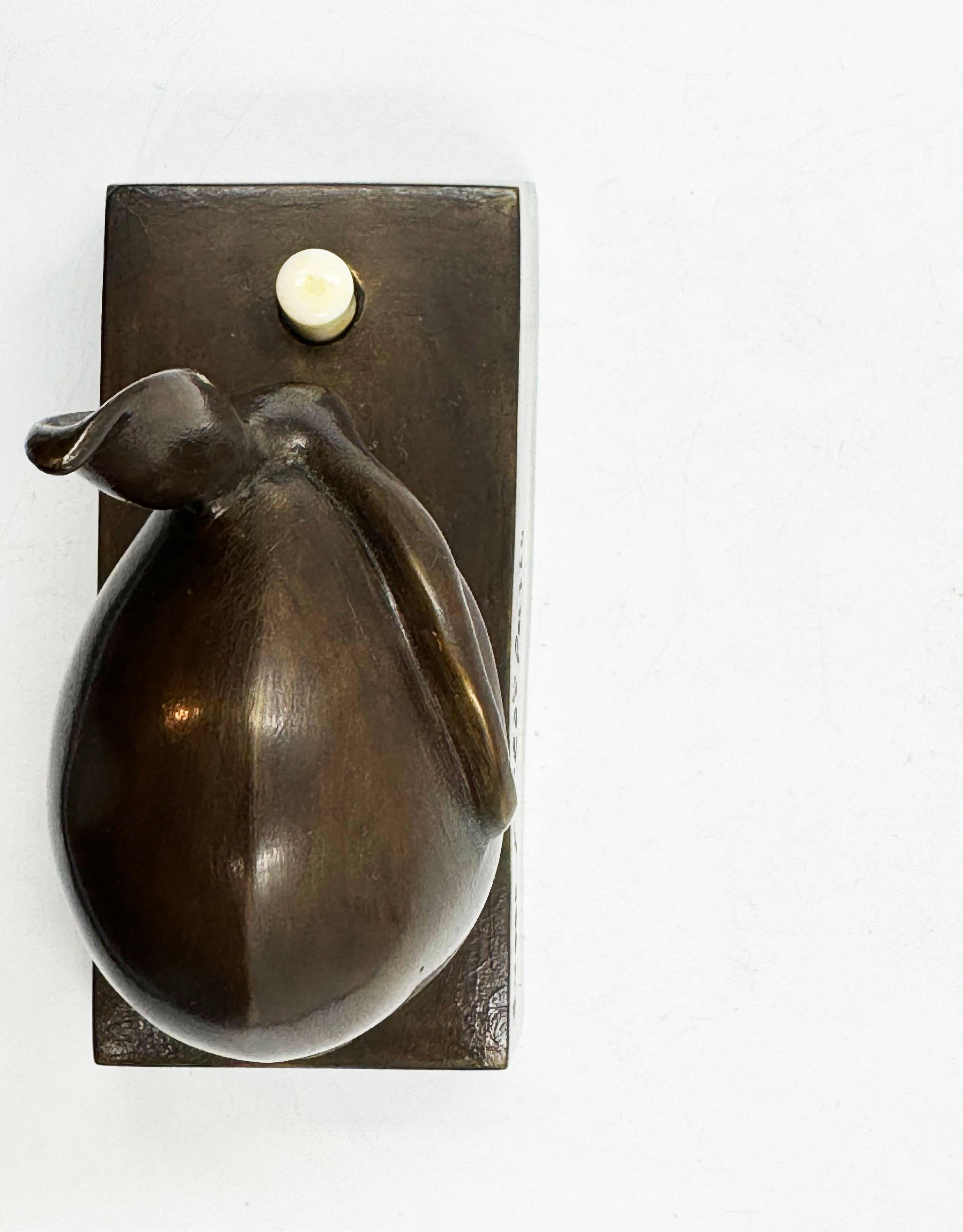 Bronzo Edouard-Marcel Sandoz Lapin bijou, Anello, Coniglio anni '20 in vendita