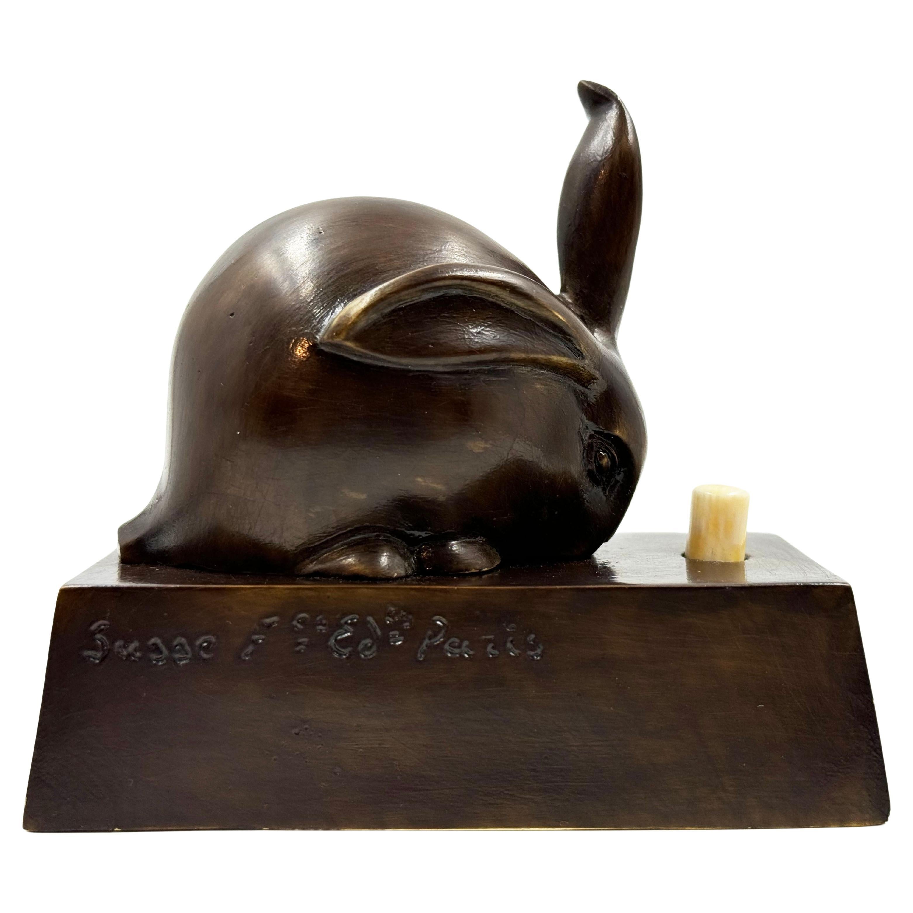 Edouard-Marcel Sandoz Lapin bijou, Ring, Rabbit 1920s