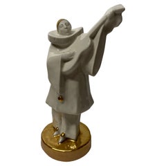 Edouard Marcel Sandoz Porcelain Musician Guitarist Statue