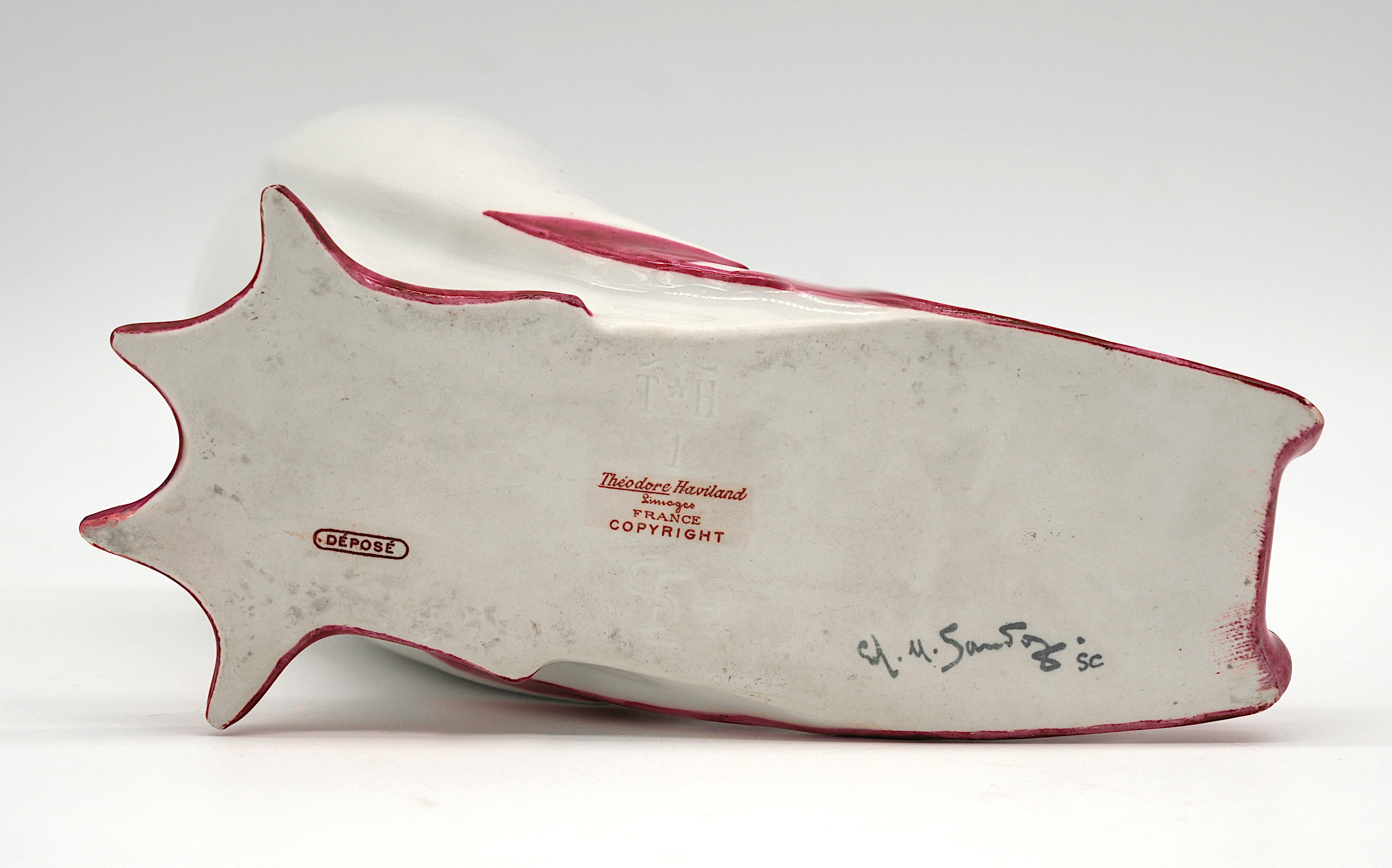 Edouard Marcel SANDOZ Porcelain Pigeon Candy Box, 1916 For Sale 5