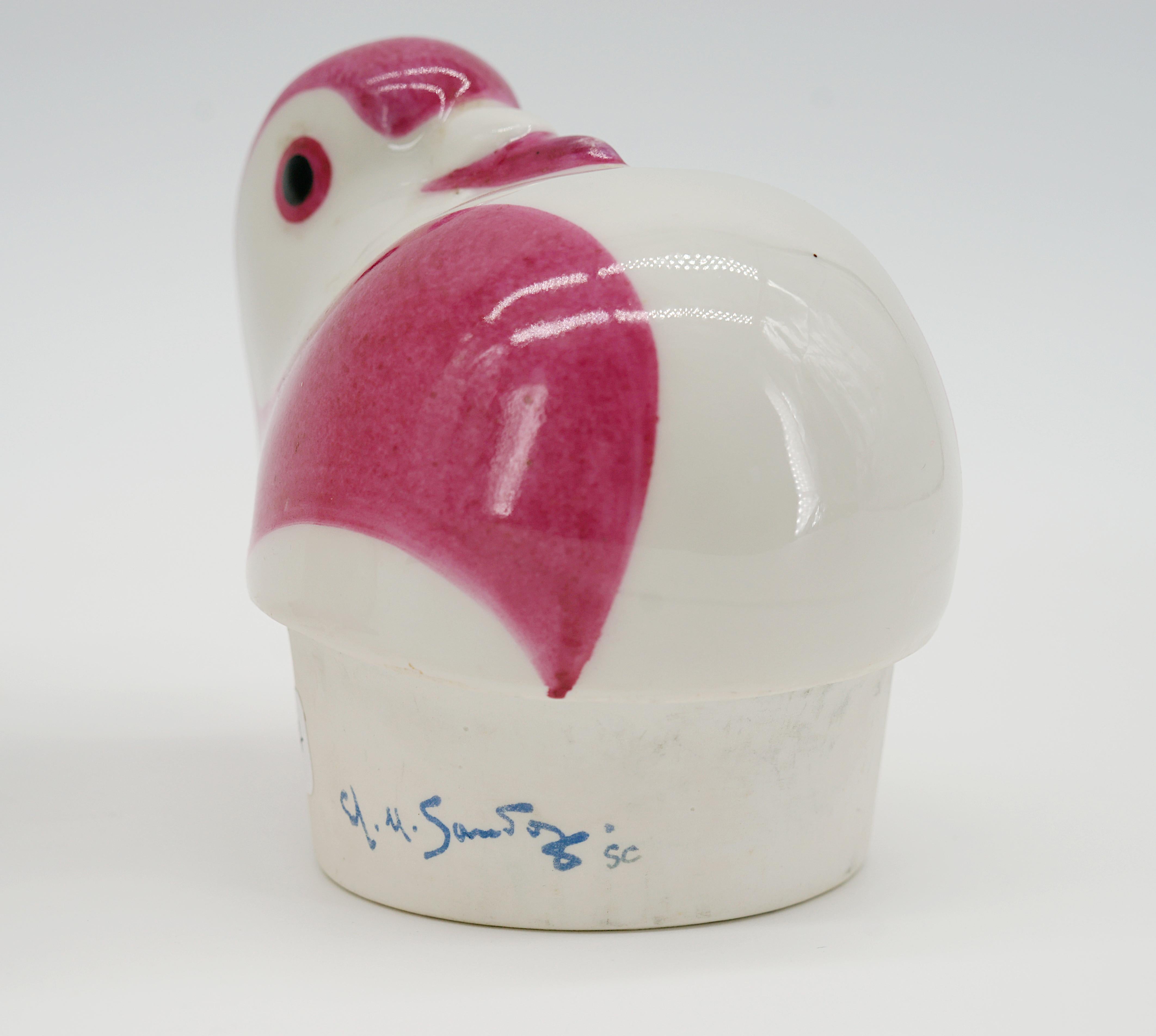 Edouard Marcel SANDOZ Porcelain Pigeon Candy Box, 1916 For Sale 2