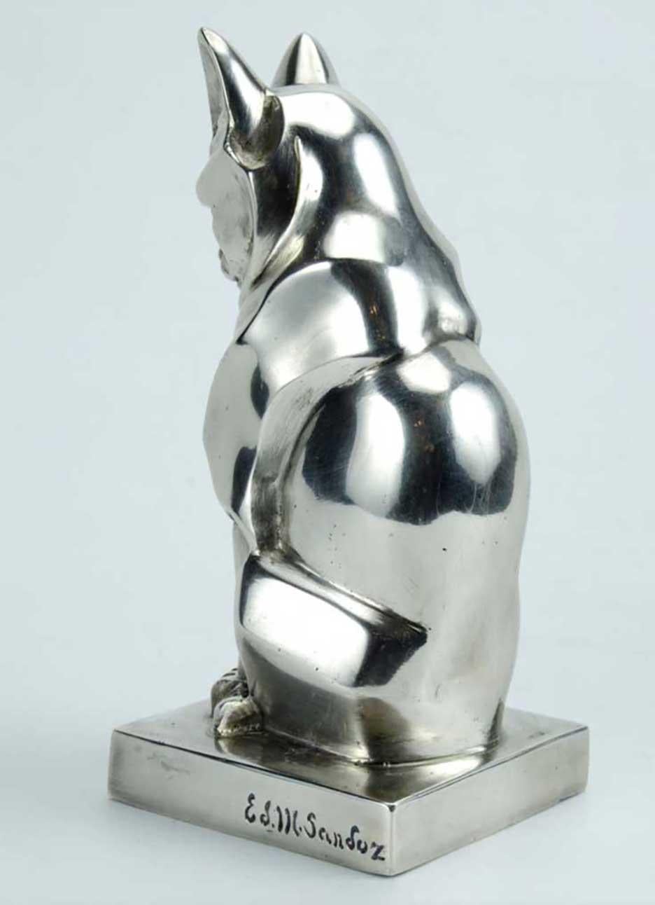 Edouard Marcel Sandoz, Gato sentado, hacia 1920 Art Decó
