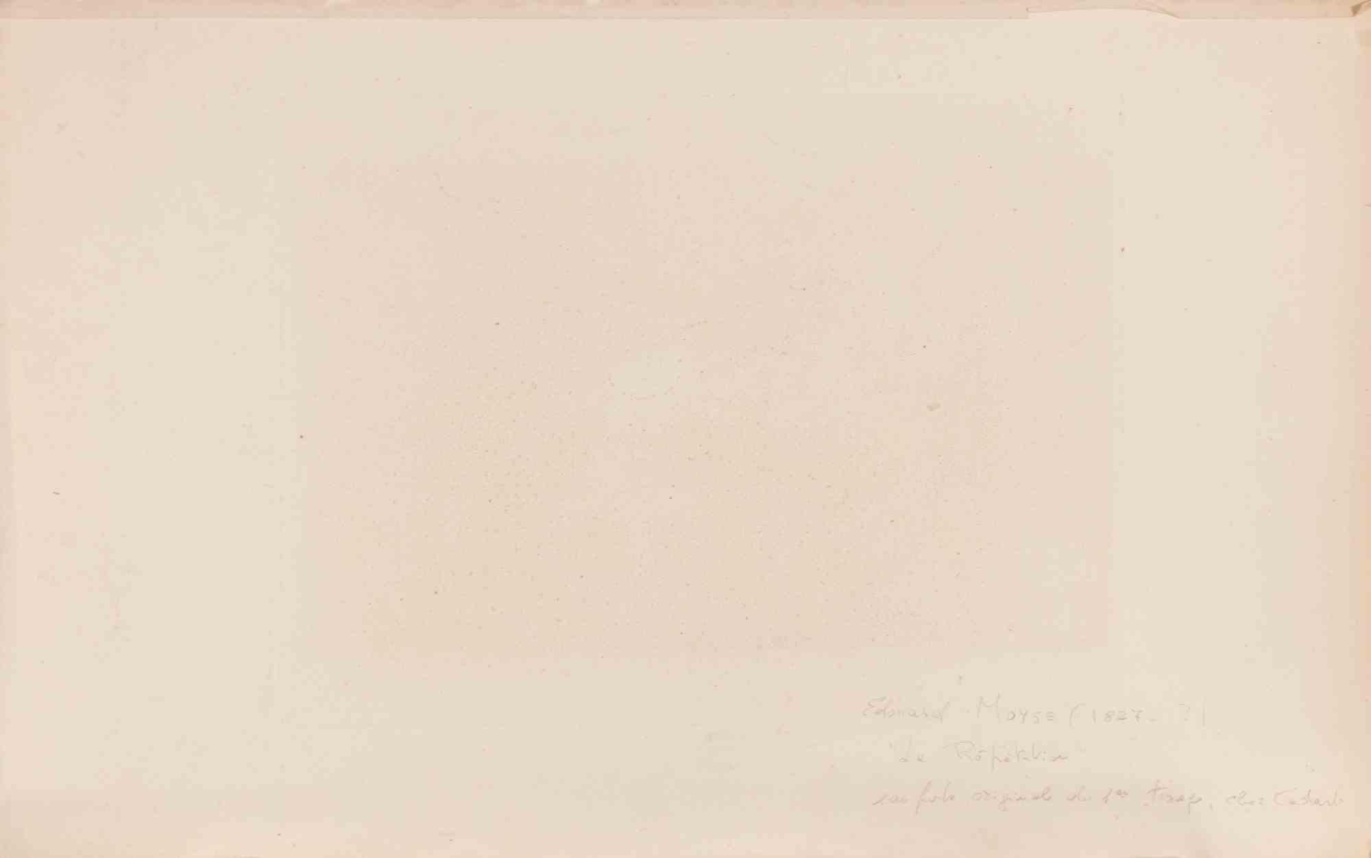 La Répétition - Etching by Edouard Moyse - Late 19th Century For Sale 1