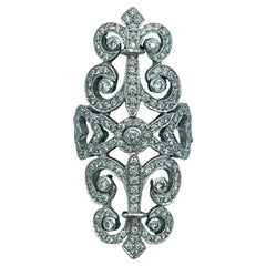 Edouard Nahum Paris 18 Karat Gold und Diamanten Barock-Ring im Revival-Stil