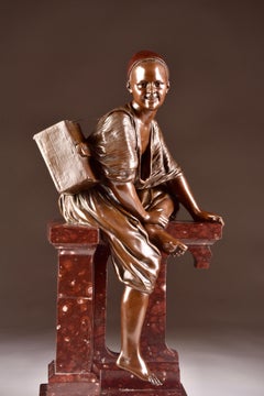 Edouard Pepin, Beautiful Young Shoeshine Arabian, "CIRER M'SSIEU", '1842-1927'