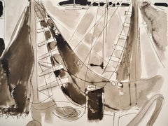 Composition, Arbres et Voiles, Édouard Pignon