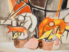 Composition, Arbres et Voiles, Édouard Pignon