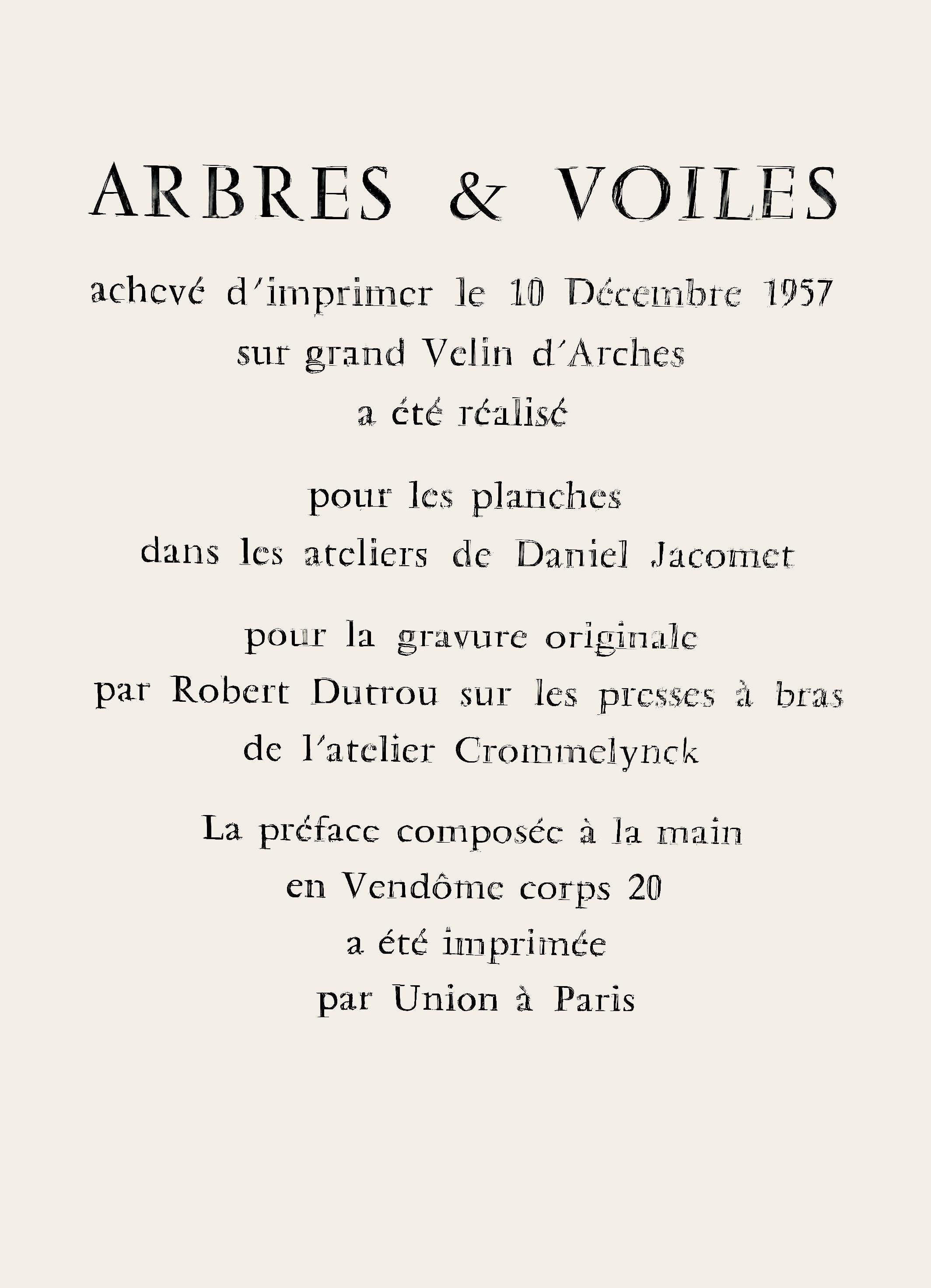 Composition, Arbres et Voiles, Édouard Pignon For Sale 1
