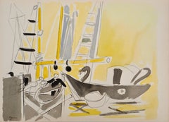 Composition, Arbres et Voiles, Édouard Pignon